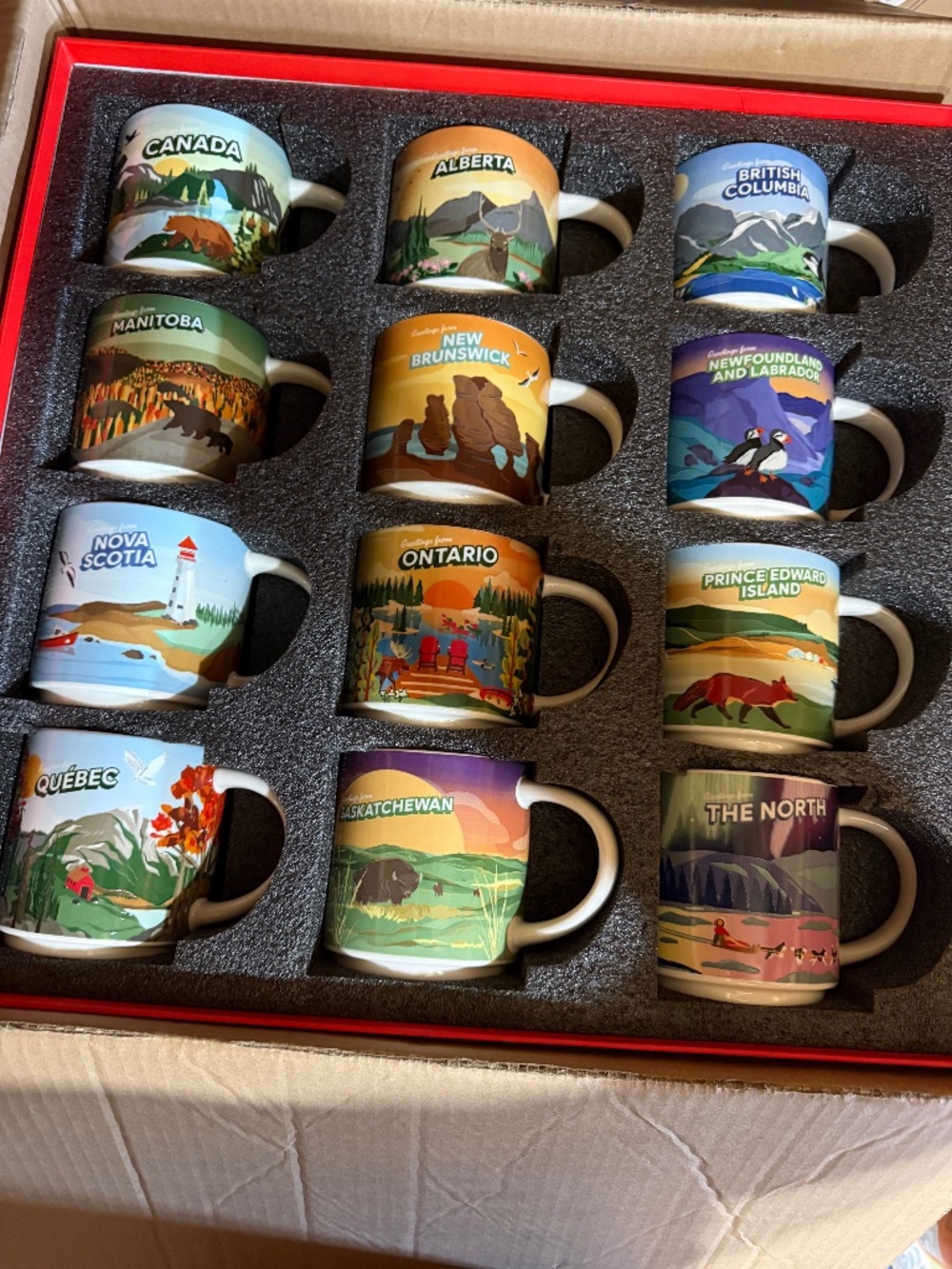 Tim Hortons province mugs